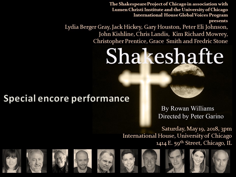 Shakeshafte encore poster for The Shakespeare Project of Chicago