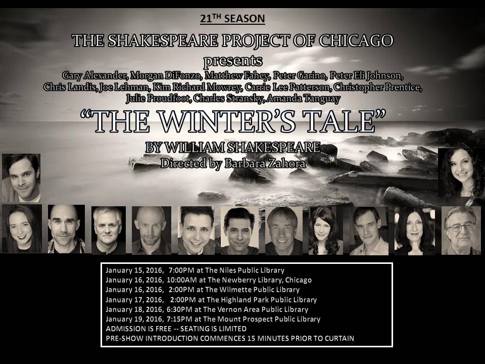 The Winter's Tale 2016 banner for The Shakespeare Project of Chicago