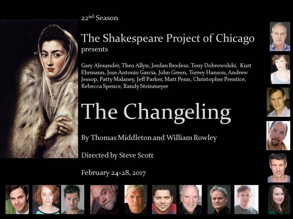 The Changeling poster 2017 poster for The Shakespeare Project of Chicago